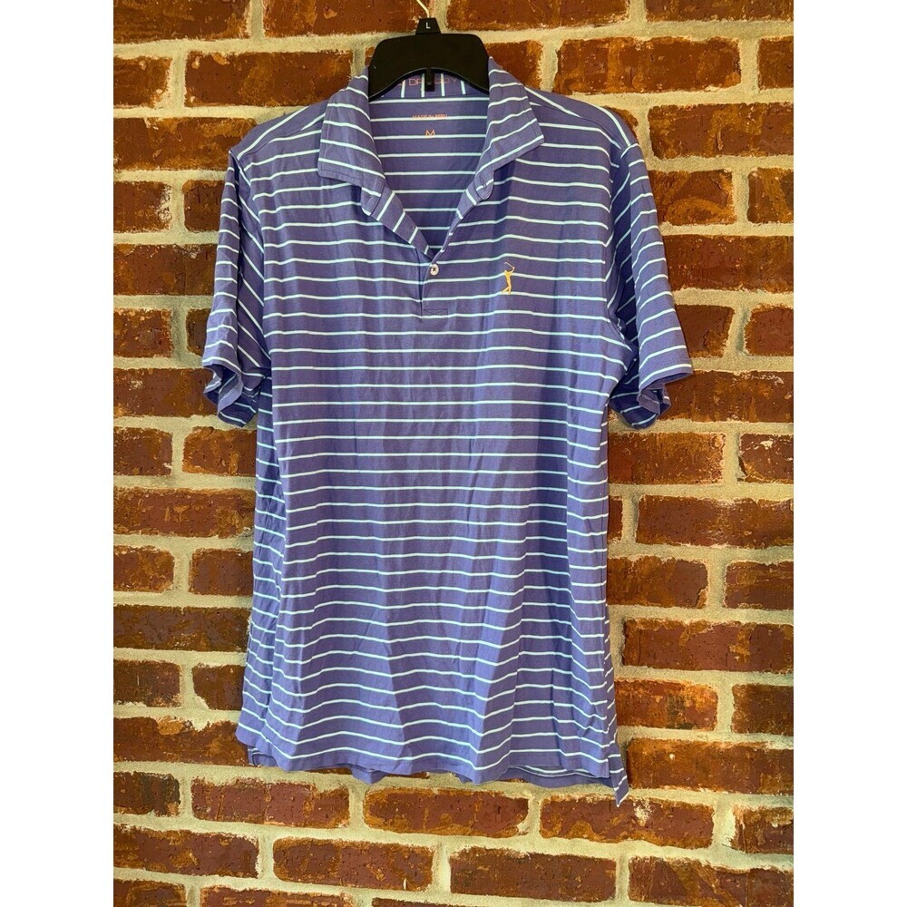 B Draddy purple and blue‎ polo shirt size medium